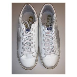 Freebird FB 927 distressed white sneakers